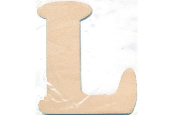 Træbogstav L 10cm x 4mm